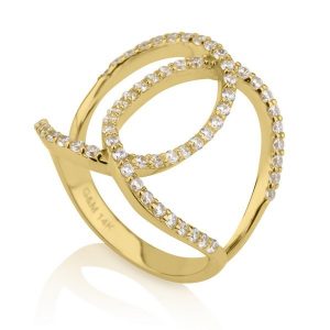טבעת Riri - זהב צהוב 14K