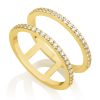 טבעת זהב EMMA - זהב צהוב 14K- טבעות זהב מעוצבות