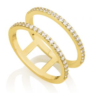 טבעת זהב EMMA - זהב צהוב 14K- טבעות זהב מעוצבות