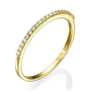 טבעת יהלומים - טבעת חצי נישואין