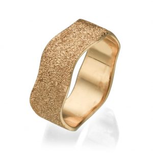 טבעת נישואין לאשה- Sand Touch