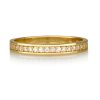 טבעת בייסיק קומפליט זירקונים זהב צהוב 14K- טבעות זהב מעוצבות-טבעת שורה
