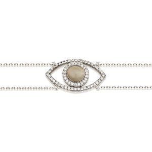 צמיד Special eye – זהב 14K - תכשיטי זהב מעוצבים - תכשיטי זהב משובצים-צמיד עין-צמיד זהב-מתנה ללידה
