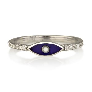 טבעת בייסיק EYE צבע כחול - קולקציית coloruful