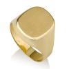 טבעת חריטה חותם לגבר -זהב 14K - טבעות חריטה - טבעות לגברים - תכשיטי גברים