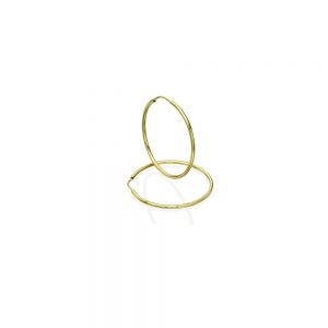 עגילי חישוק בייסיק זהב צהוב 14K גודל XS-עגילי זהב מעוצבים-עגילי חישוק