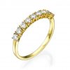 טבעת יהלומים שורה - טבעת חצי נישואין