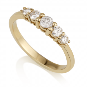 טבעת יהלומים סינדרלה L - זהב 14K