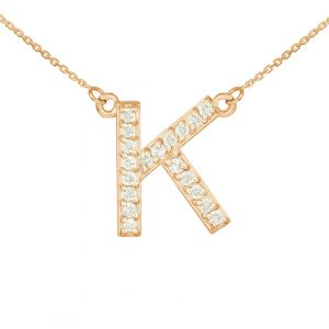 שרשרת יהלומים K - זהב 14K